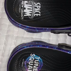 Limited addition space jam crocs only wore once